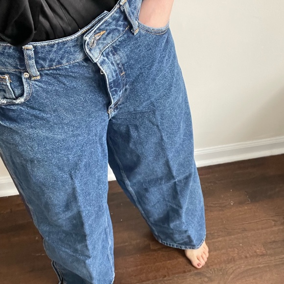 Zara cute baggy wide pants with slit - Picture 7 of 7